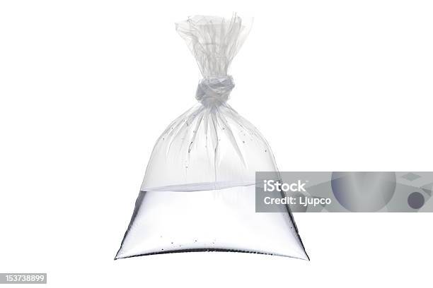 Plastic Bag With Water Stock Photo - Download Image Now - Bag, Close-up, Closed