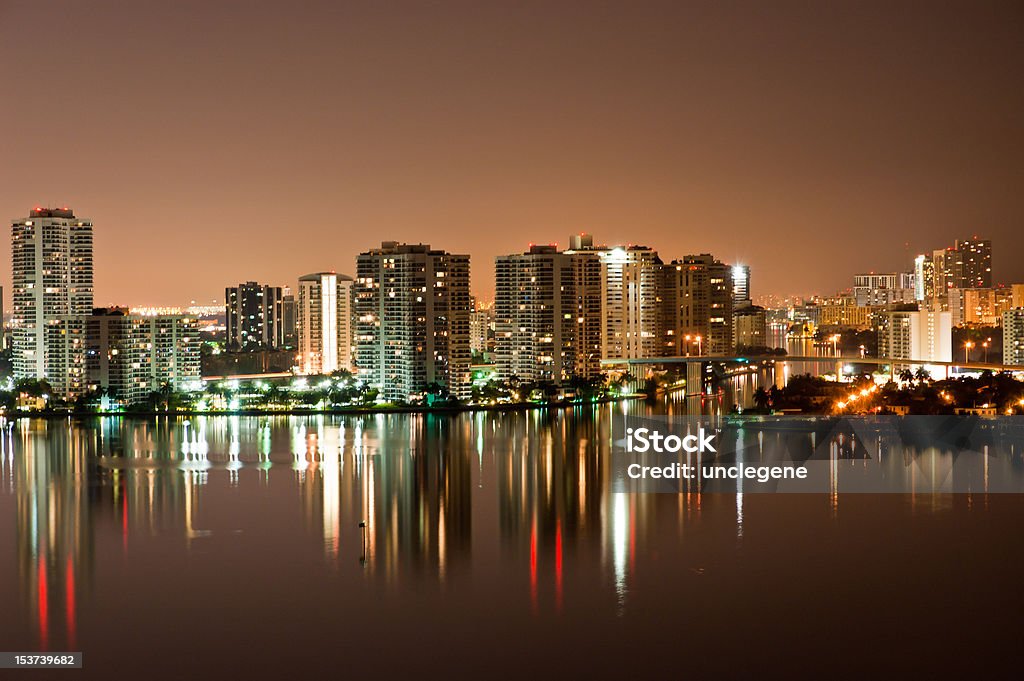 Intercoastal à noite - Royalty-free Fort Lauderdale Foto de stock