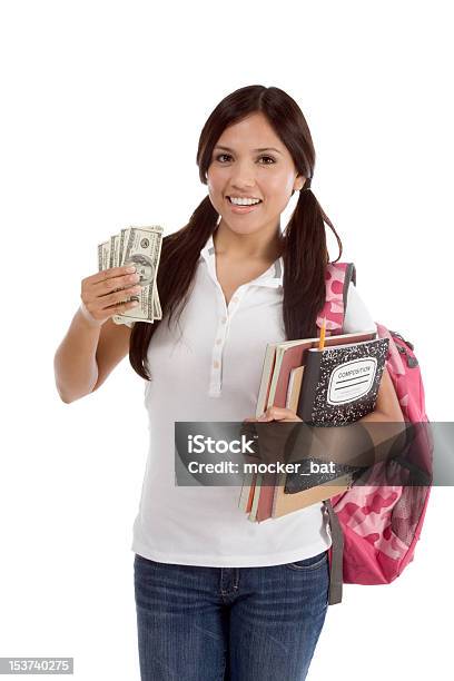 Estudiante Con Dinero Foto de stock y más banco de imágenes de Dinero - Dinero, Estudiante de universidad, Personas