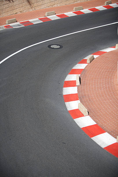 The open-wheel single-seater racing car lane at Monaco. 21 MP. ProPhotoRGB.