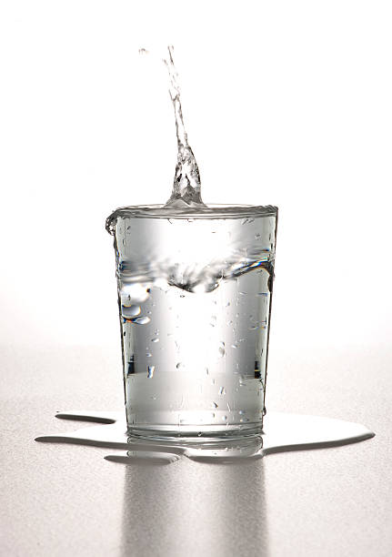 glass of water stock photo