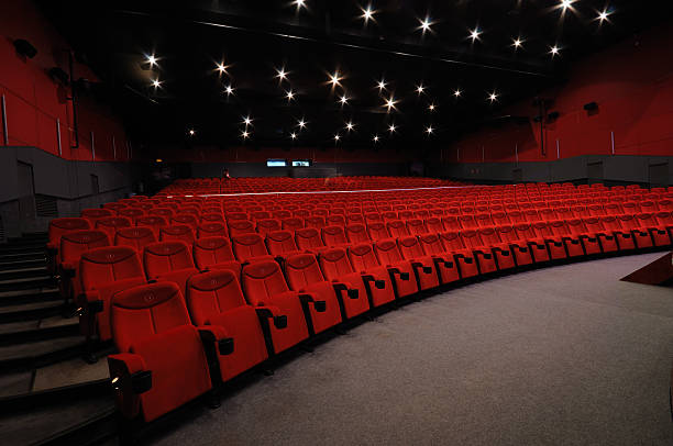 Sala de Cinema - fotografia de stock