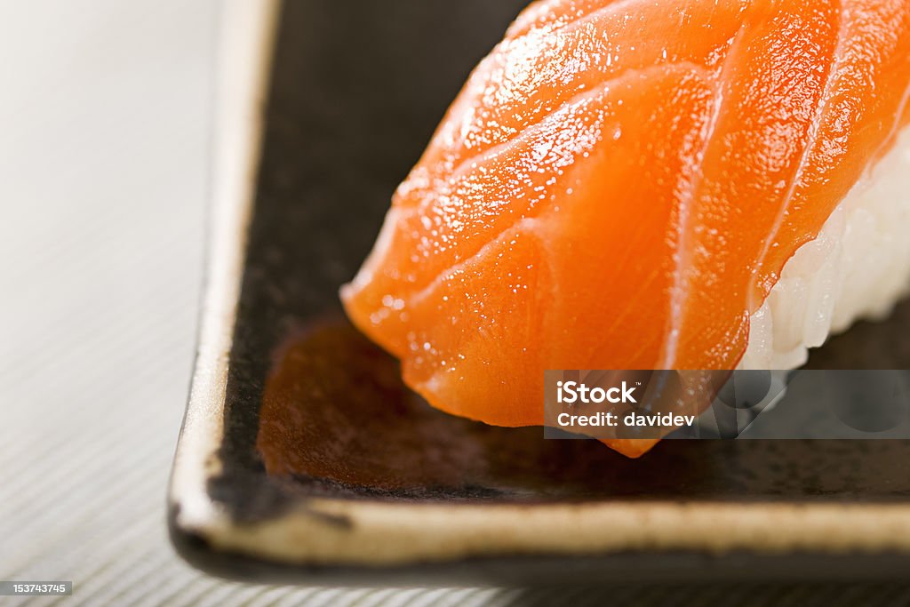 Sushi Sake - Foto de stock de Arroz - Alimento básico royalty-free