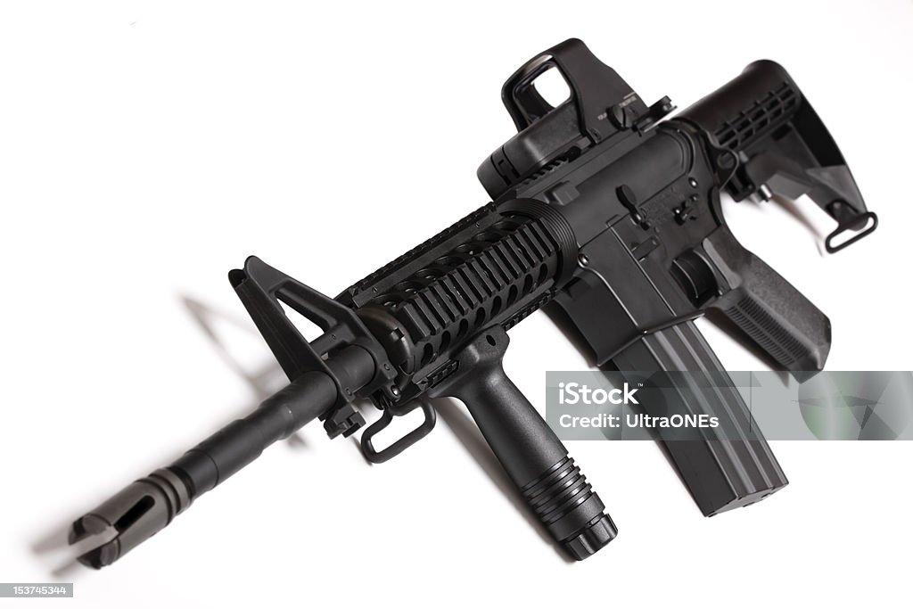 M4 Ris Stock Modern Army Weapon M4 Ris Carbine Stock Photo - Download Image Now ...