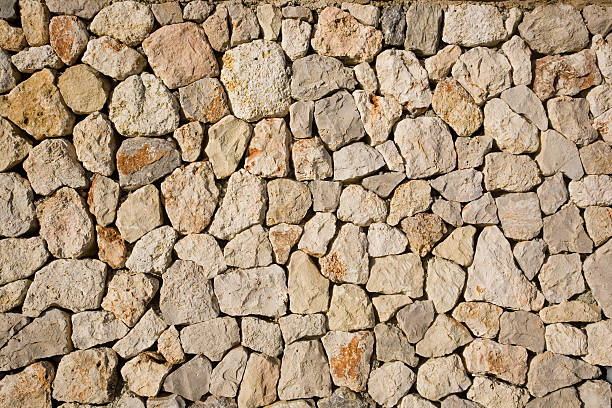 Pared de piedra en Mallorca - foto de stock