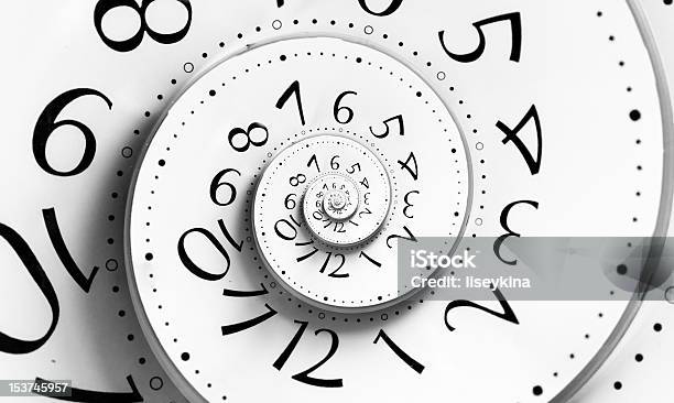 Infinity Time Spiral Stock Photo - Download Image Now - Spiral, Time Clock, Clock