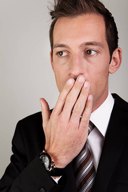 istock Yawning Young Businessman 153746775