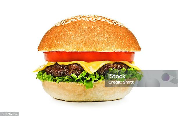 Foto de Hamburger Hambúrguer e mais fotos de stock de Alface - Alface, Alimentação Não-saudável, Almoço