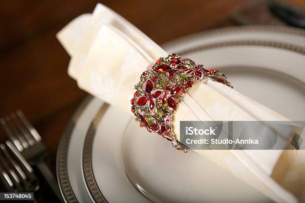 Holiday Napkin Ring Stock Photo - Download Image Now - Decoration, Dining, Dinner