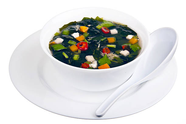 Japanese miso soup stock photo