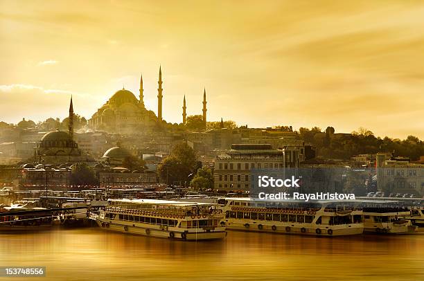 Suleymaniye Mosque Golden Horn Stock Photo - Download Image Now - Cityscape, Europe, Famous Place