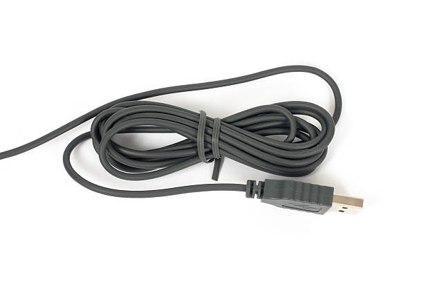 computer usb cable computer usb cable on white background bandwidth photos stock pictures, royalty-free photos & images