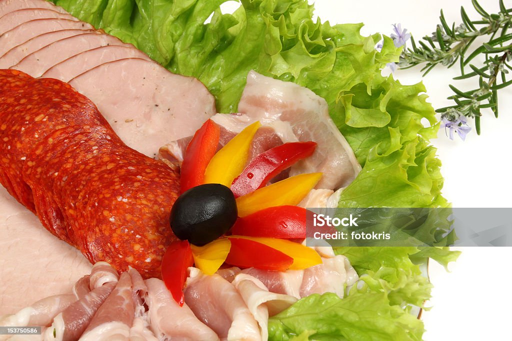 Affettati - Foto stock royalty-free di Alimento affumicato