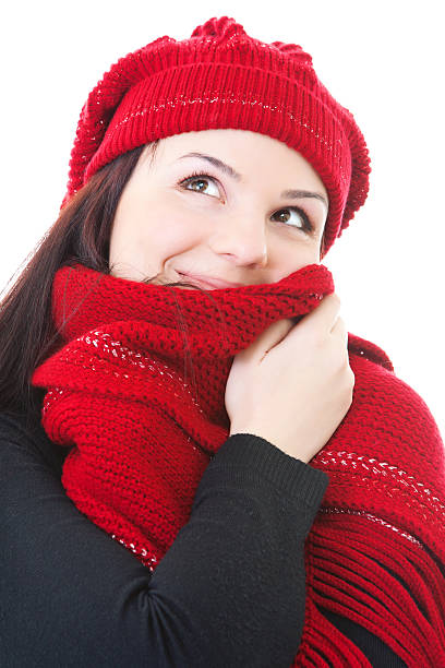 Winter girl stock photo