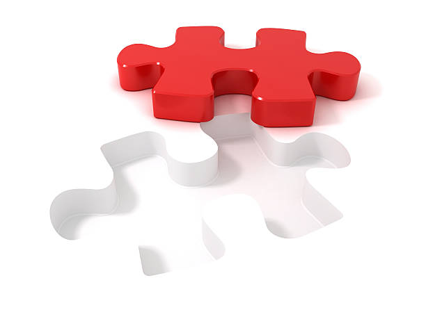 Puzzle piece stock photo