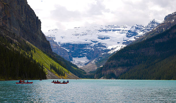 istock Canoes on Lake Louise 153751936