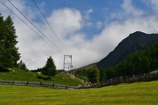 Schöne Landschaft im Schnalstal in Südtirol