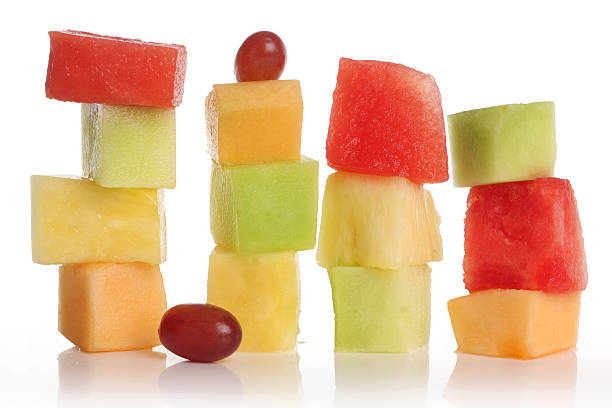 istock Piles of sliced different fruits 153752362