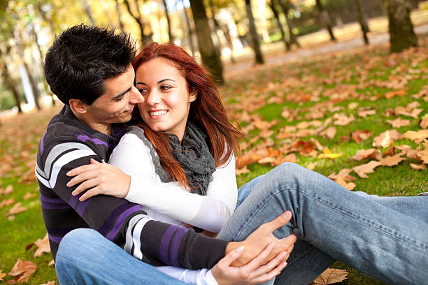 istock Love and affection between a young couple 153753180