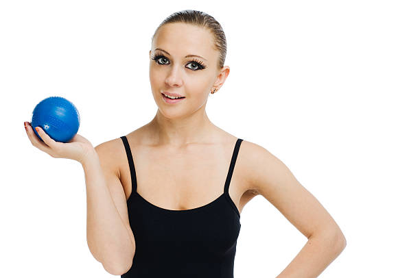 istock Beautiful fit red girl working out 153753553