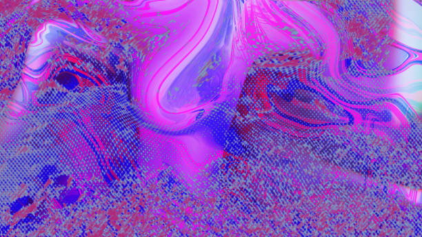 istock Abstract Colorful psychedelic liquefied background. red Fluid painting texture 1537545244