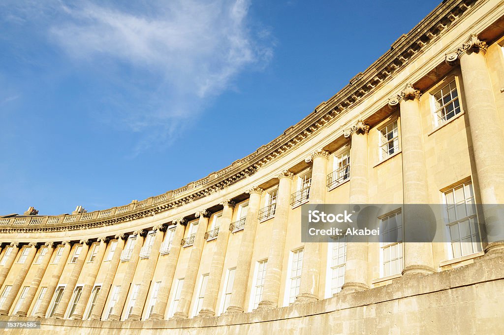 A Royal Crescent em banho de Inglaterra - Royalty-free Bath - Inglaterra Foto de stock