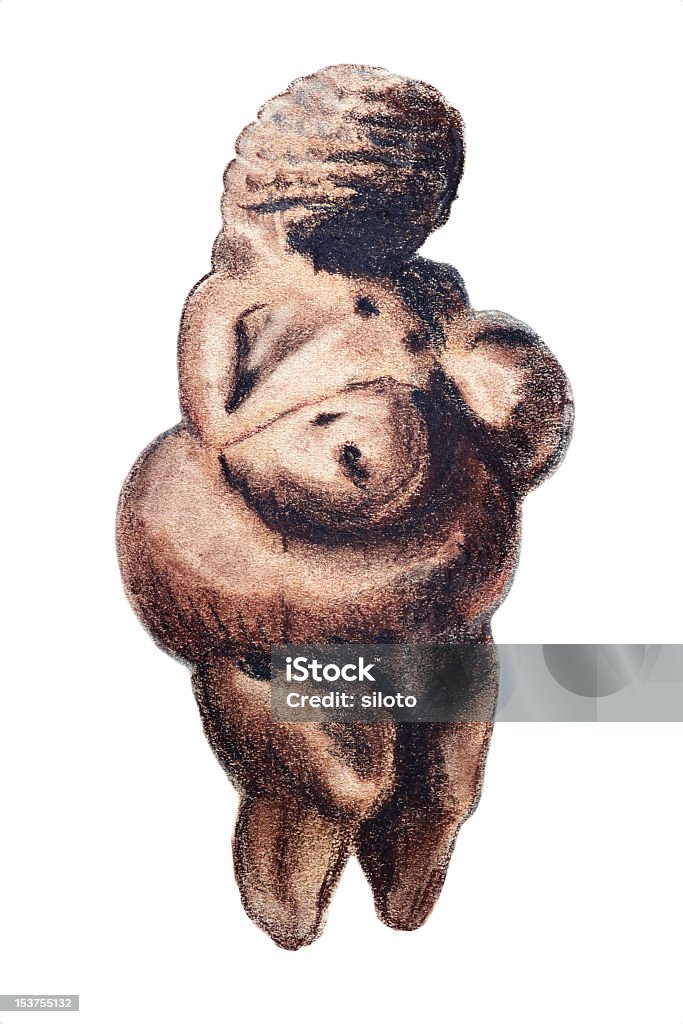 Vénus-Símbolo de fertilidade - Royalty-free Estátua Vénus de Willendorf Ilustração de stock