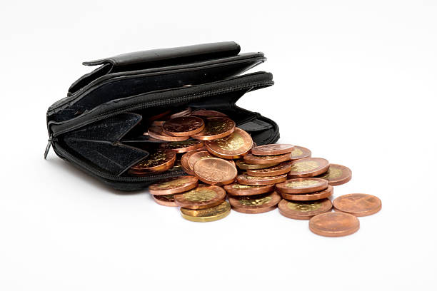 istock Wallet Full of Coins 153755331