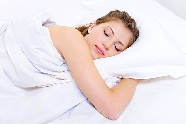 istock Beautiful young woman sleep 153757119