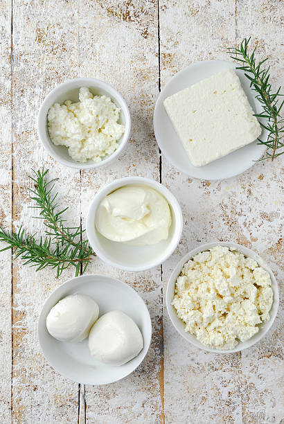 formaggio - farmers cheese foto e immagini stock