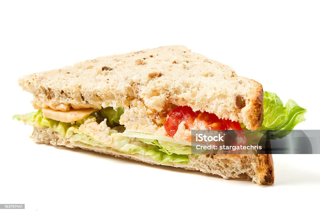 Sanduíche vegetariano - Foto de stock de Alface royalty-free
