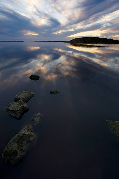 istock Seascape at night, South East coast, Australia 153757502