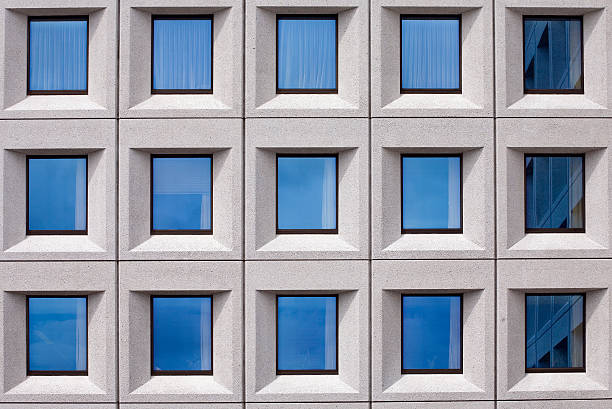 istock Building with glass windows close up 153757823
