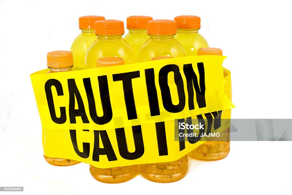 Energy Drink.Caution - Lizenzfrei Elektrolyt Stock-Foto