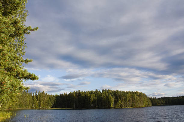Finnish Lake Scenery stock photo