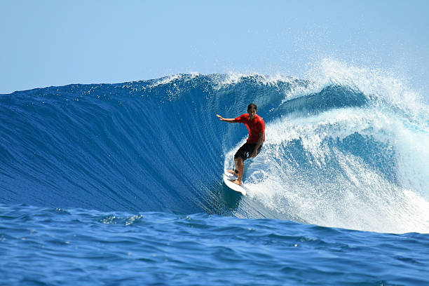 istock Surfer on perfect blue wave, Mentawai Islands, Indonesia 153759762