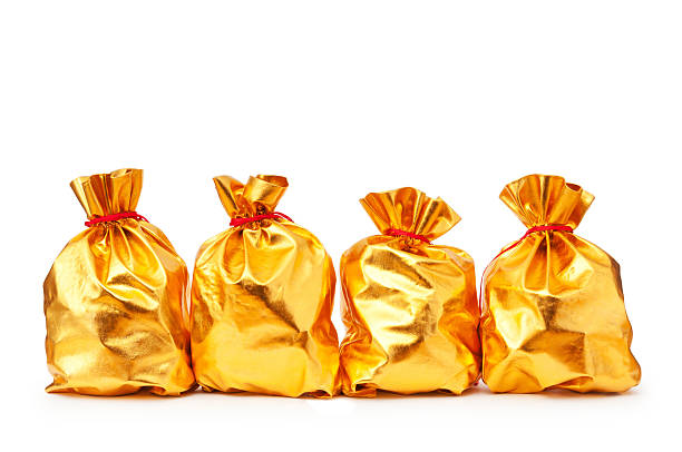 istock Golden sacks full of something good 153760097