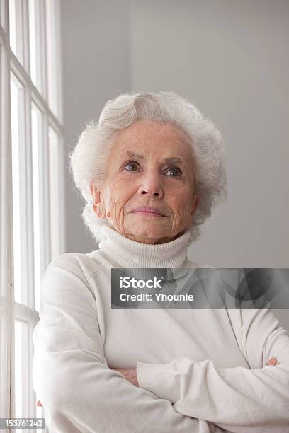 Senior Woman Smiling Stock Photo - Download Image Now - Adult, Adults Only, Fine Art Portrait