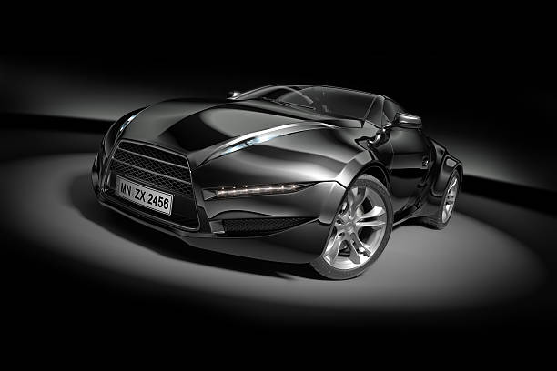 istock Black sports car 153761309