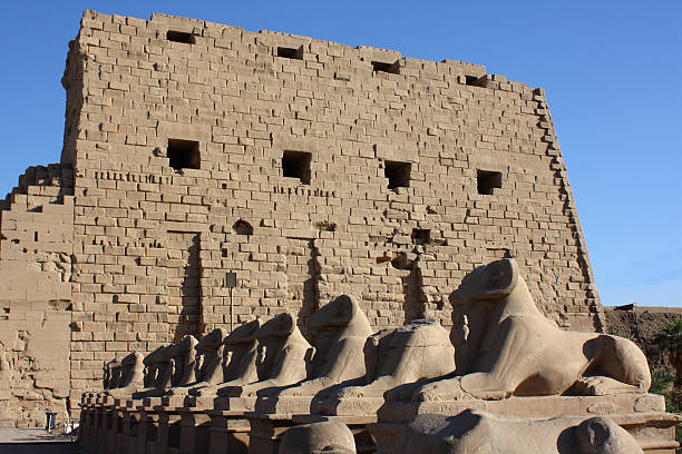 temple of karnak stock photo