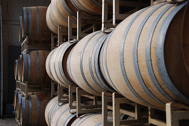 istock Wine Barrels at Benziger Winery 153762117