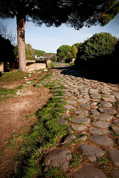 istock Roman Road at Ostia Antica Archeological Site 153763475