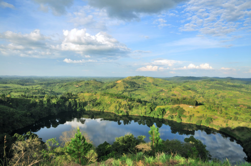 The part of western Uganda is pockmarked with one of the world’s densest concentrations of volcanic crater lakes. 