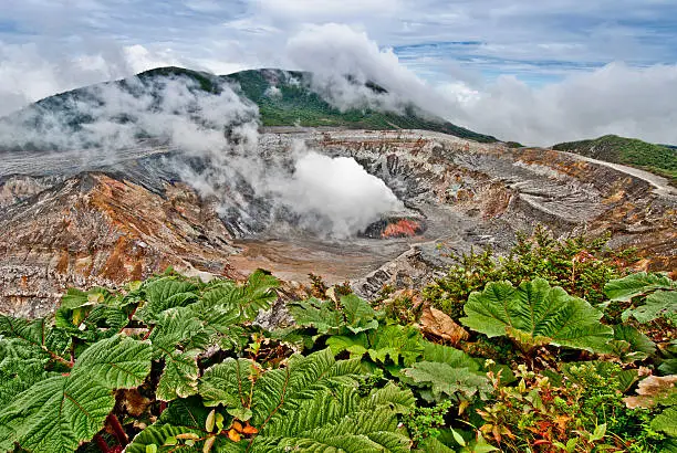 Photo of Poas volcano in Costa Rica