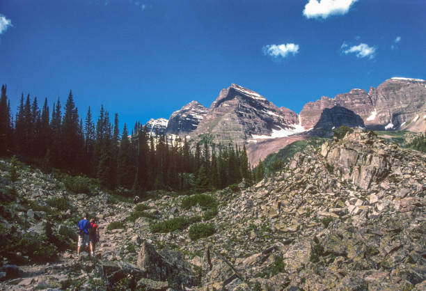 istock Maroon Bells - Hiking Through the Rockslide - 2004 1537652438