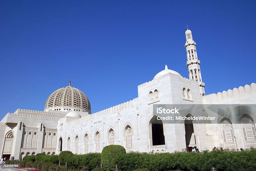 Grande Moschea di Muscat, Oman - Foto stock royalty-free di Ambientazione esterna