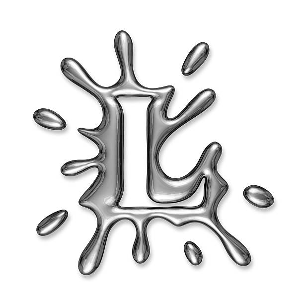 Liquid Metal Letter L Stock Photo - Download Image Now - Alphabet, Art, Art  And Craft - iStock