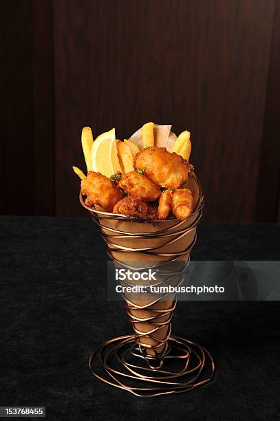 Basket Of Fish And Chips Stock Photo - Download Image Now - Appetizer, Deep Fried, Fish