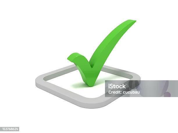 Check Mark Stock Photo - Download Image Now - Three Dimensional, Agreement, Check Mark