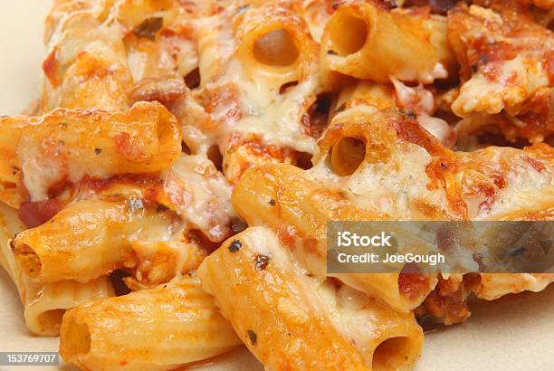 Pasta Bake At Gratin Stock Photo - Download Image Now - Noodle Casserole, Baking, Rigatoni